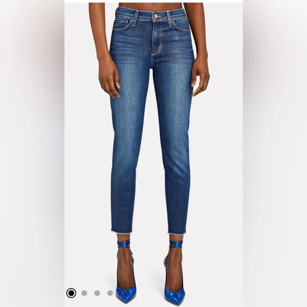 L'AGENCE El Matador glitter Coated Skinny Jeans